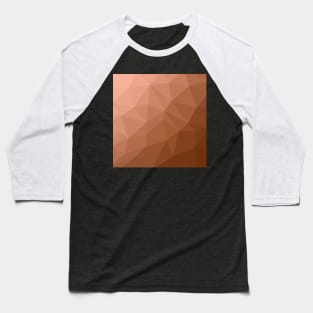 Polygon Geometric Triangles Brown Baseball T-Shirt